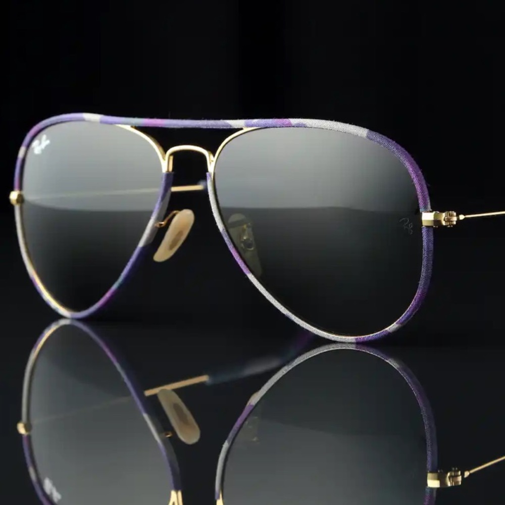Limited Edition Ray Ban Purple Camo Aviator Sunglasses